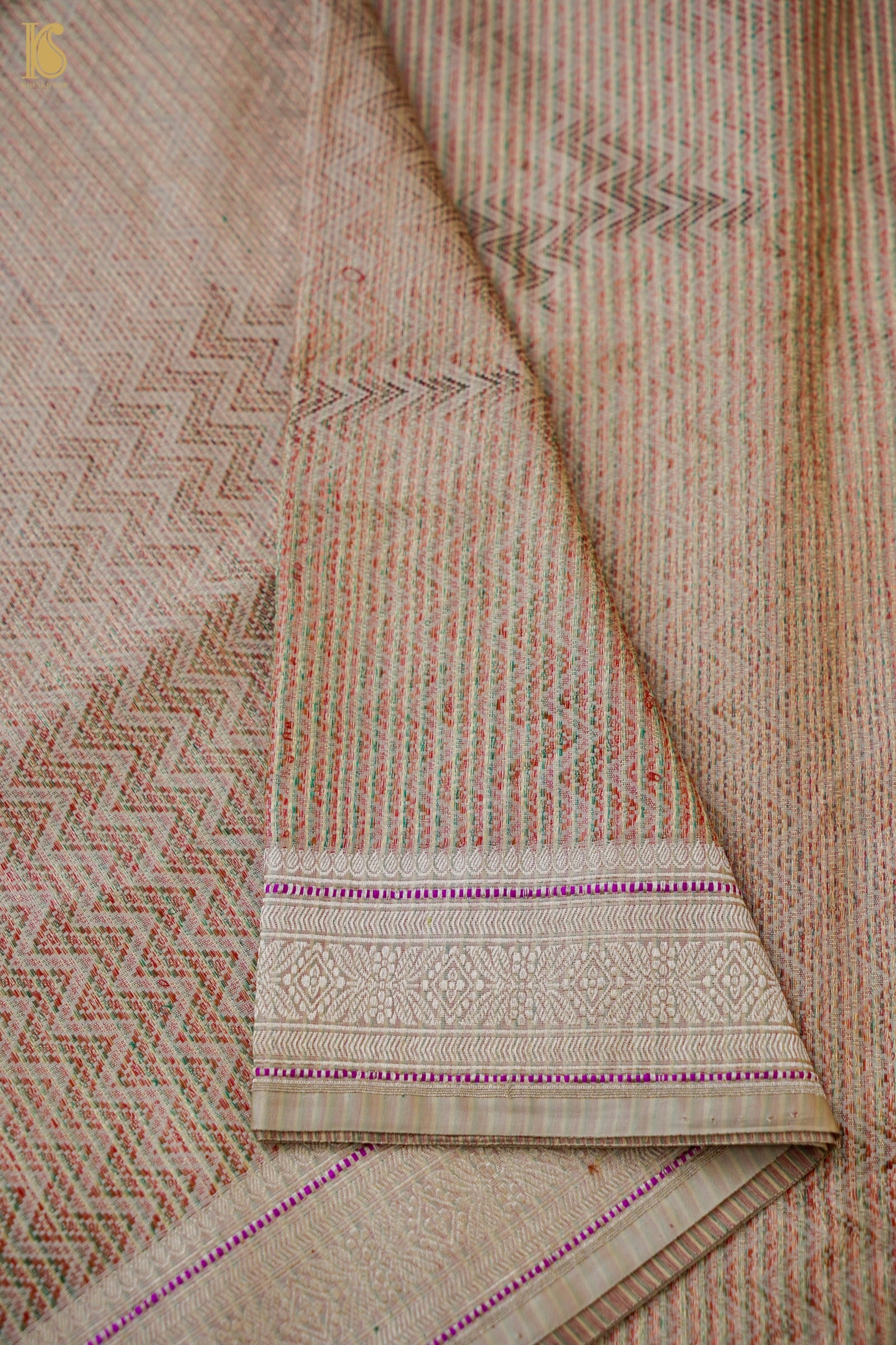 Handwoven Pure Mashru Satin Silk Tanchoi Banarasi Saree