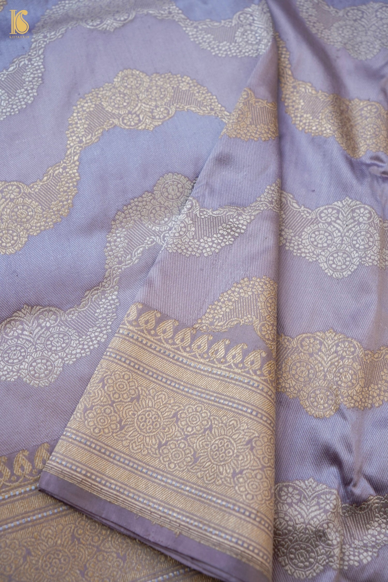 Handloom Banarasi Pure Katan Silk Rangkat Kadwa Saree