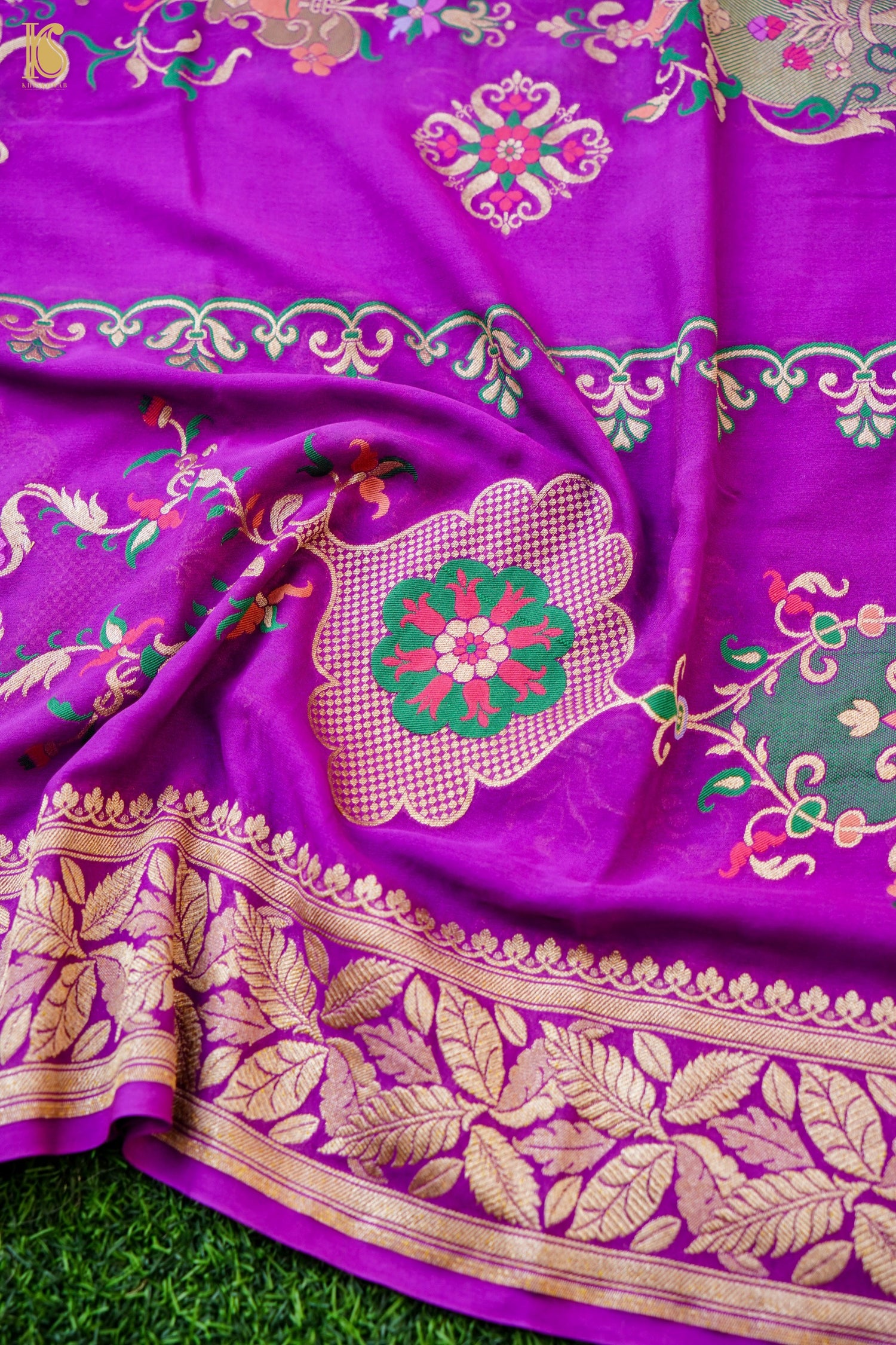 Banarasi Georgette Dupatta with Meenakari