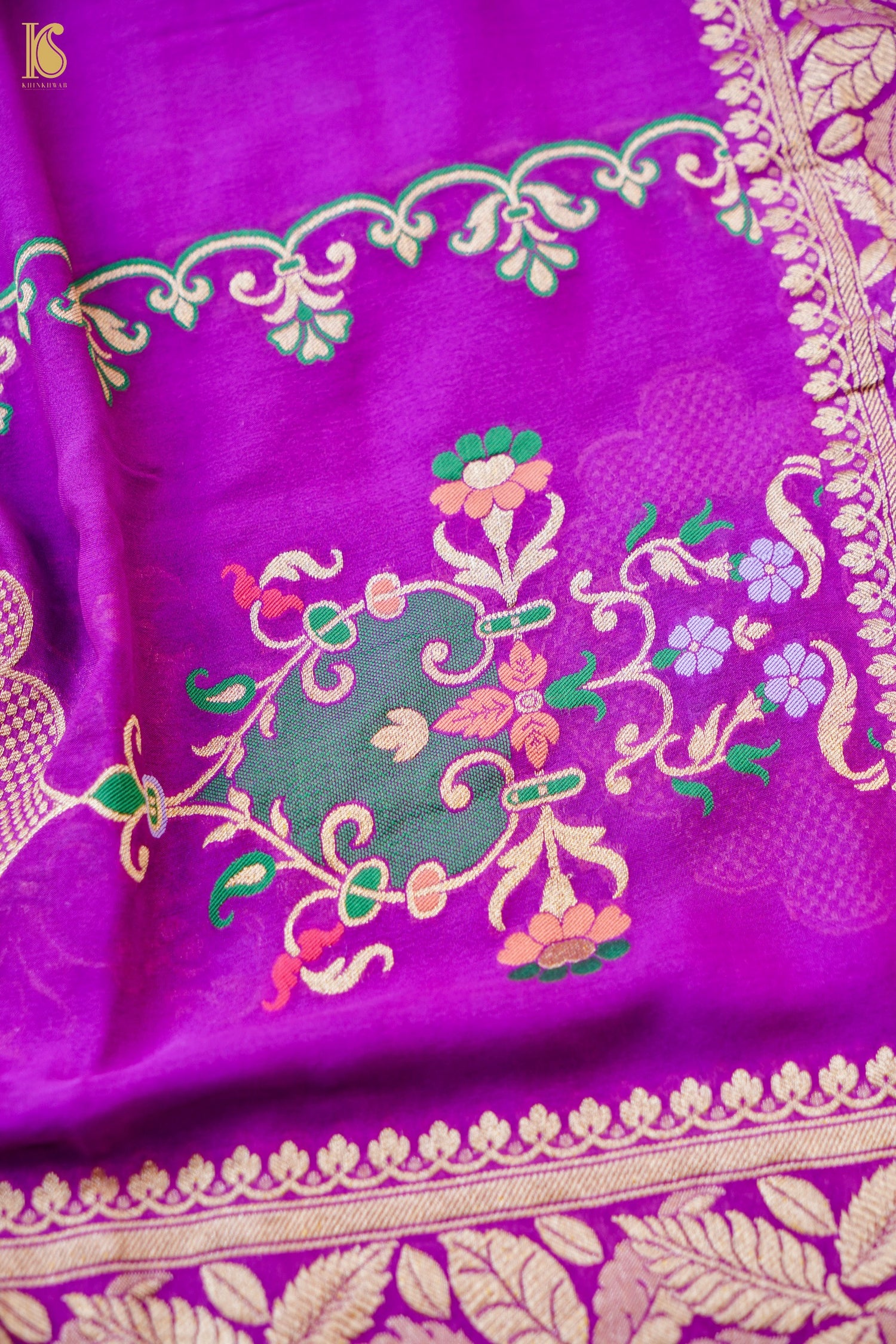 Banarasi Georgette Dupatta with Meenakari