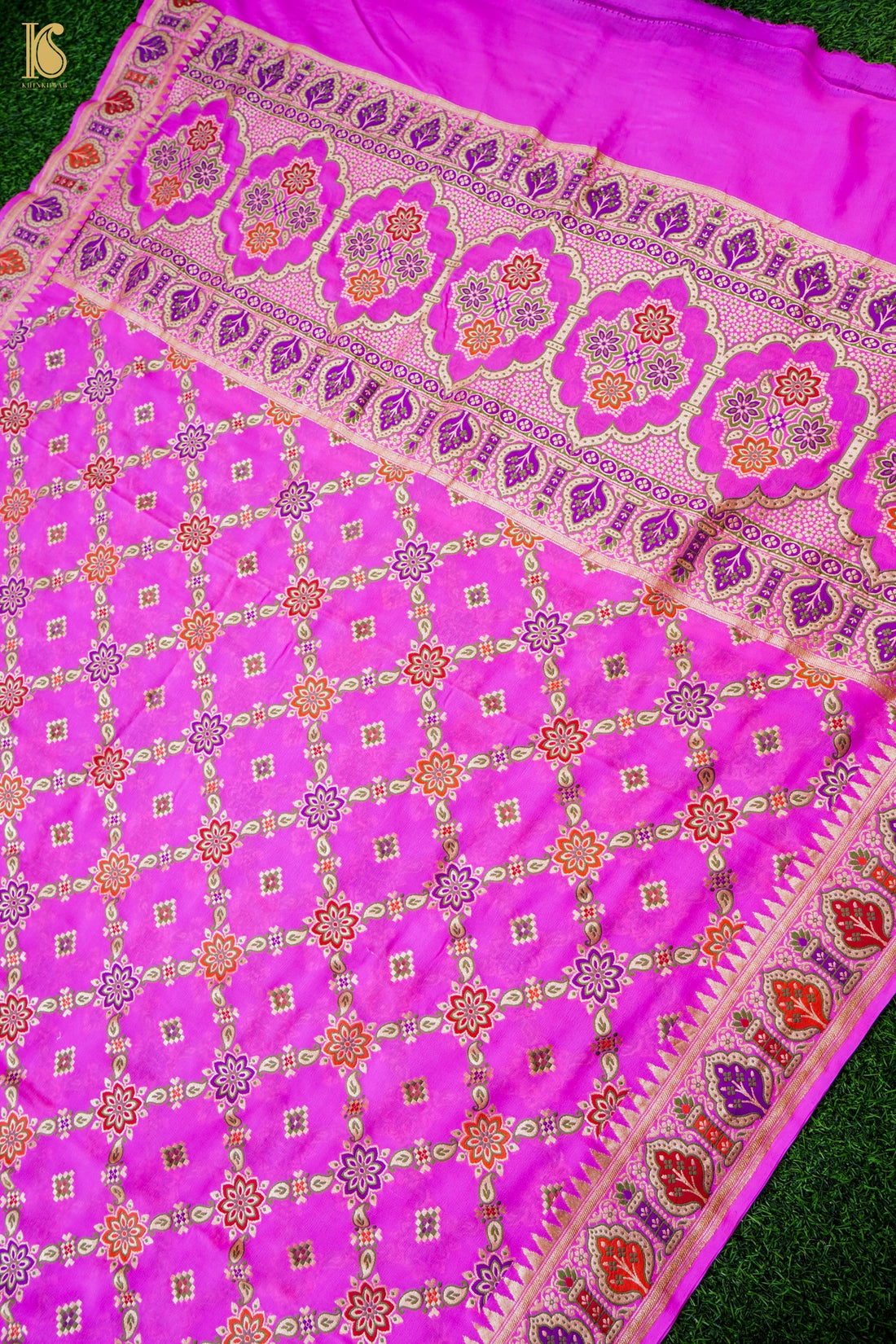 Banarasi Georgette Dupatta with Meenakari