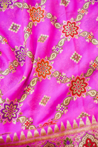 Banarasi Georgette Dupatta with Meenakari