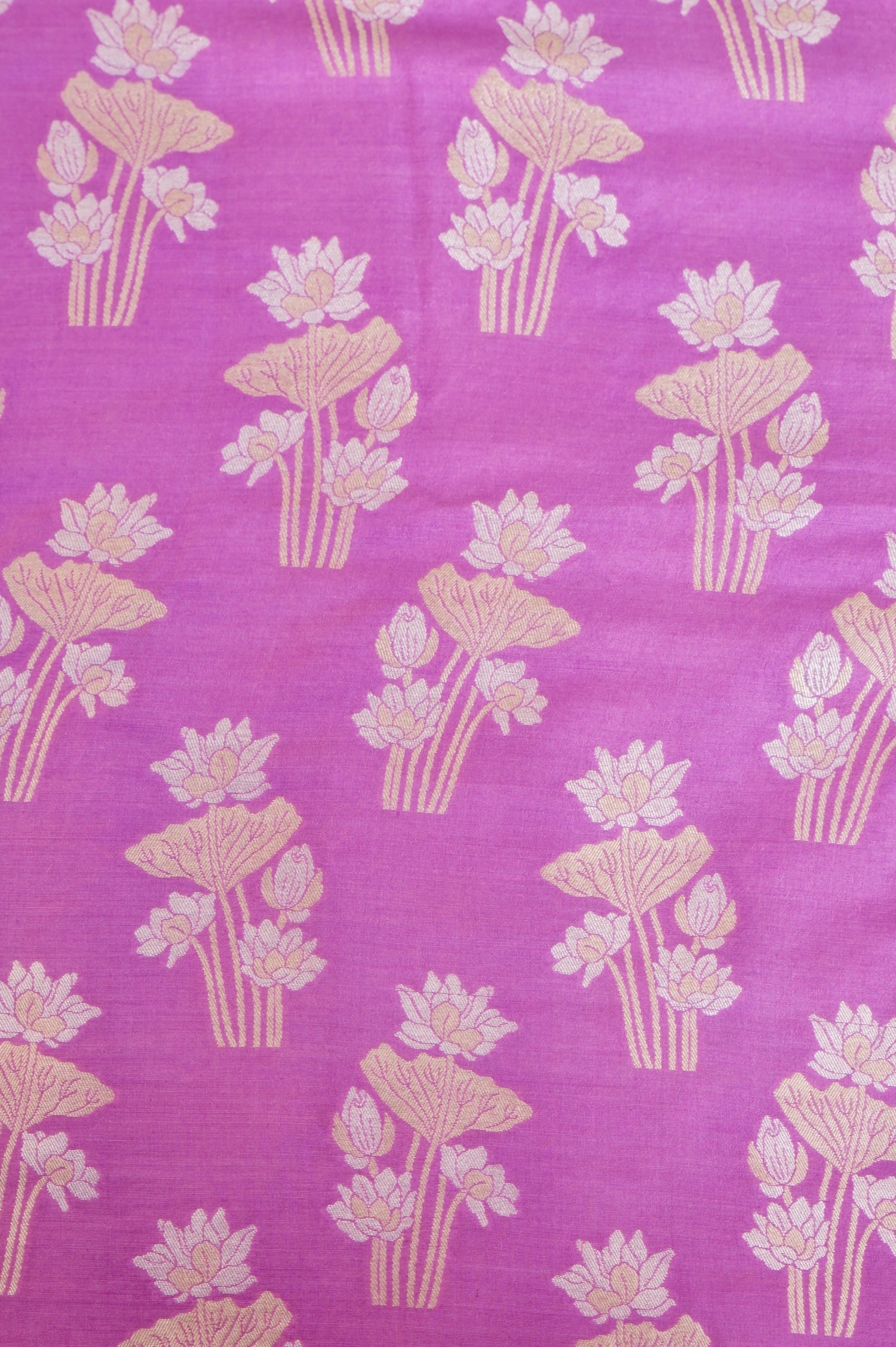 Pure Moonga Silk Handloom Banarasi Fabric