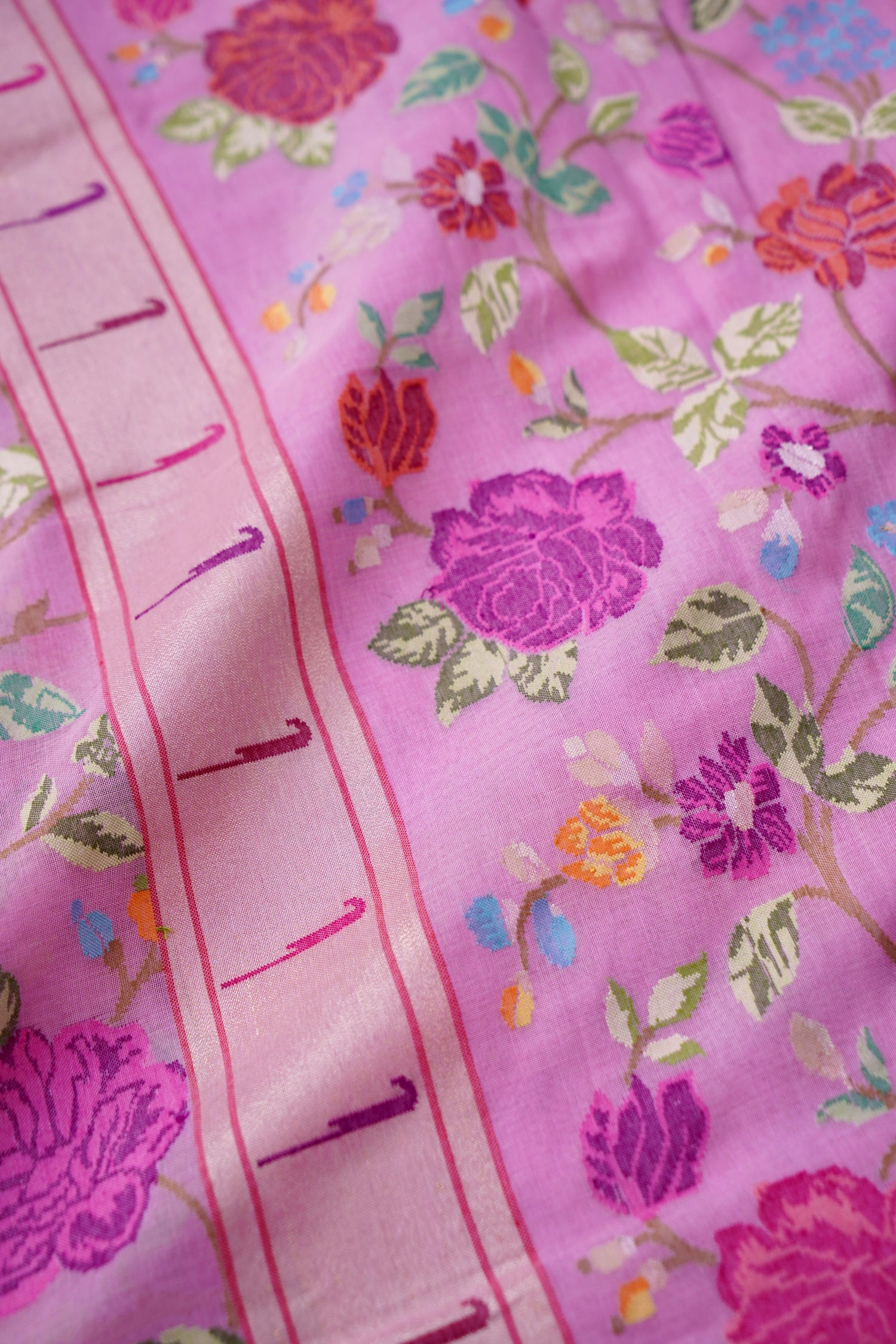 Handloom Banarasi Real Silver Zari Cotton Saree - Khinkhwab