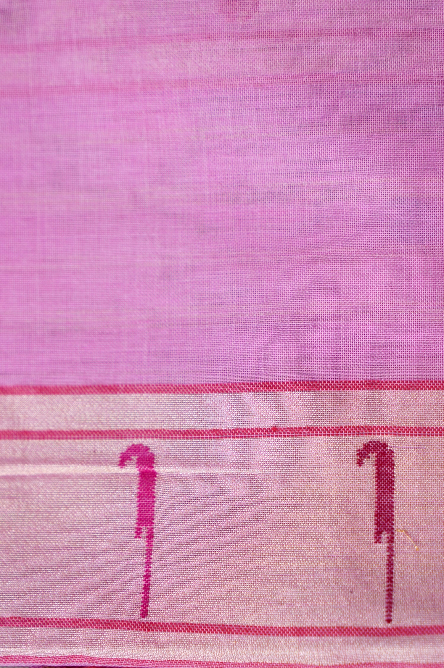 Handloom Banarasi Real Silver Zari Cotton Saree - Khinkhwab