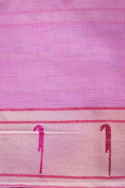 Handloom Banarasi Real Silver Zari Cotton Saree - Khinkhwab