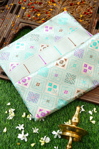 Handwoven Banarasi Katan Silk Patola Saree