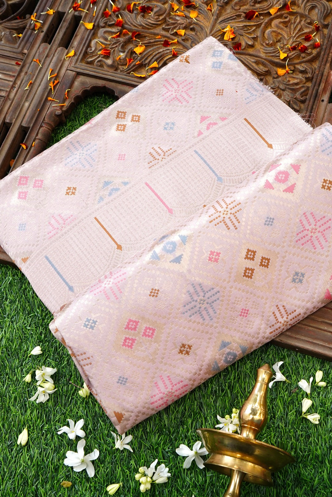 Handwoven Banarasi Katan Silk Patola Saree