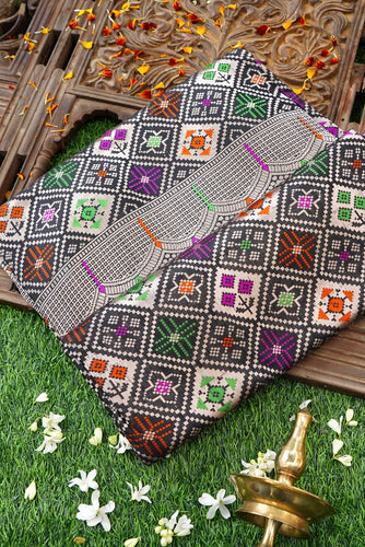 Handwoven Banarasi Katan Silk Patola Saree
