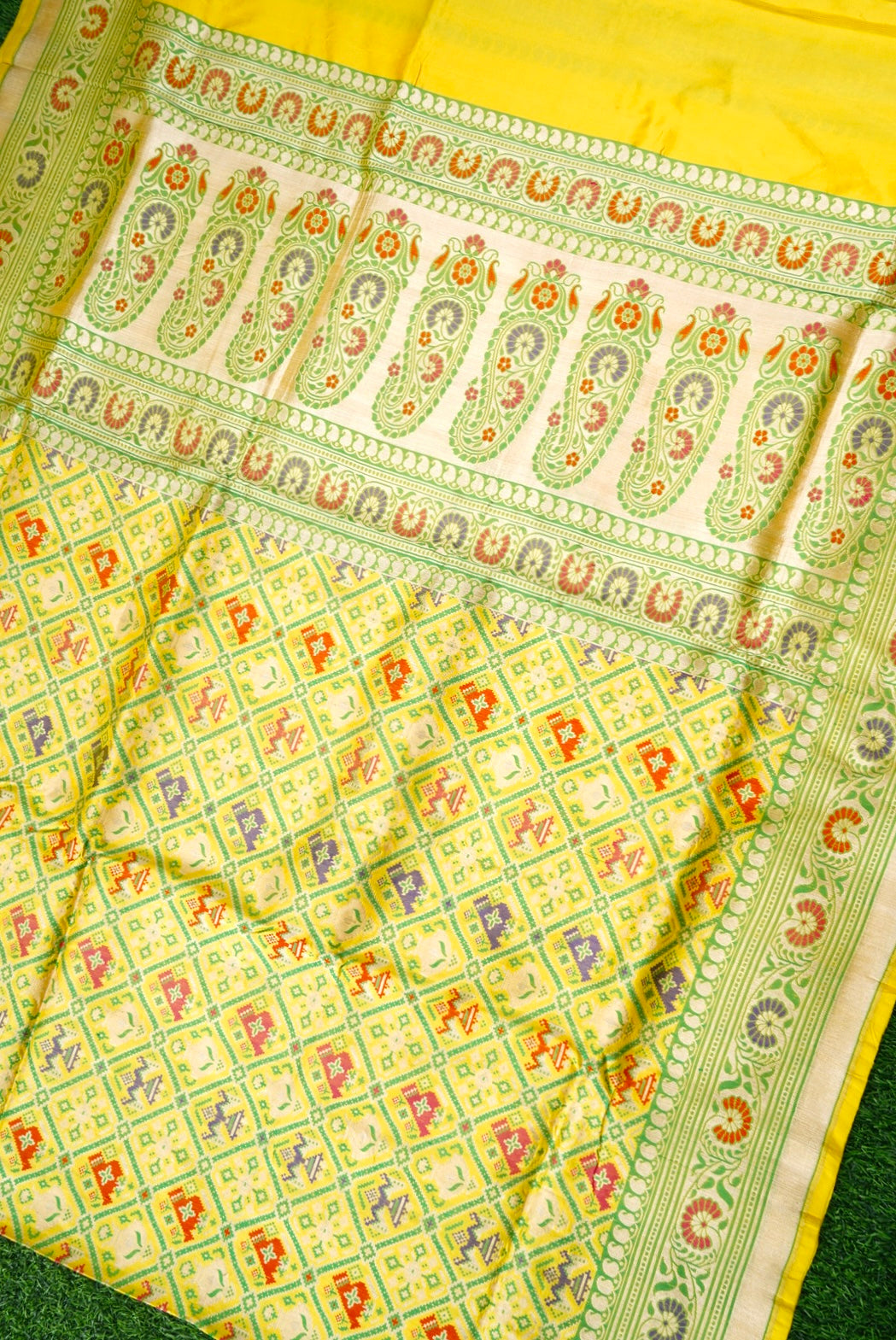 Handwoven Banarasi Katan Silk Patola Saree