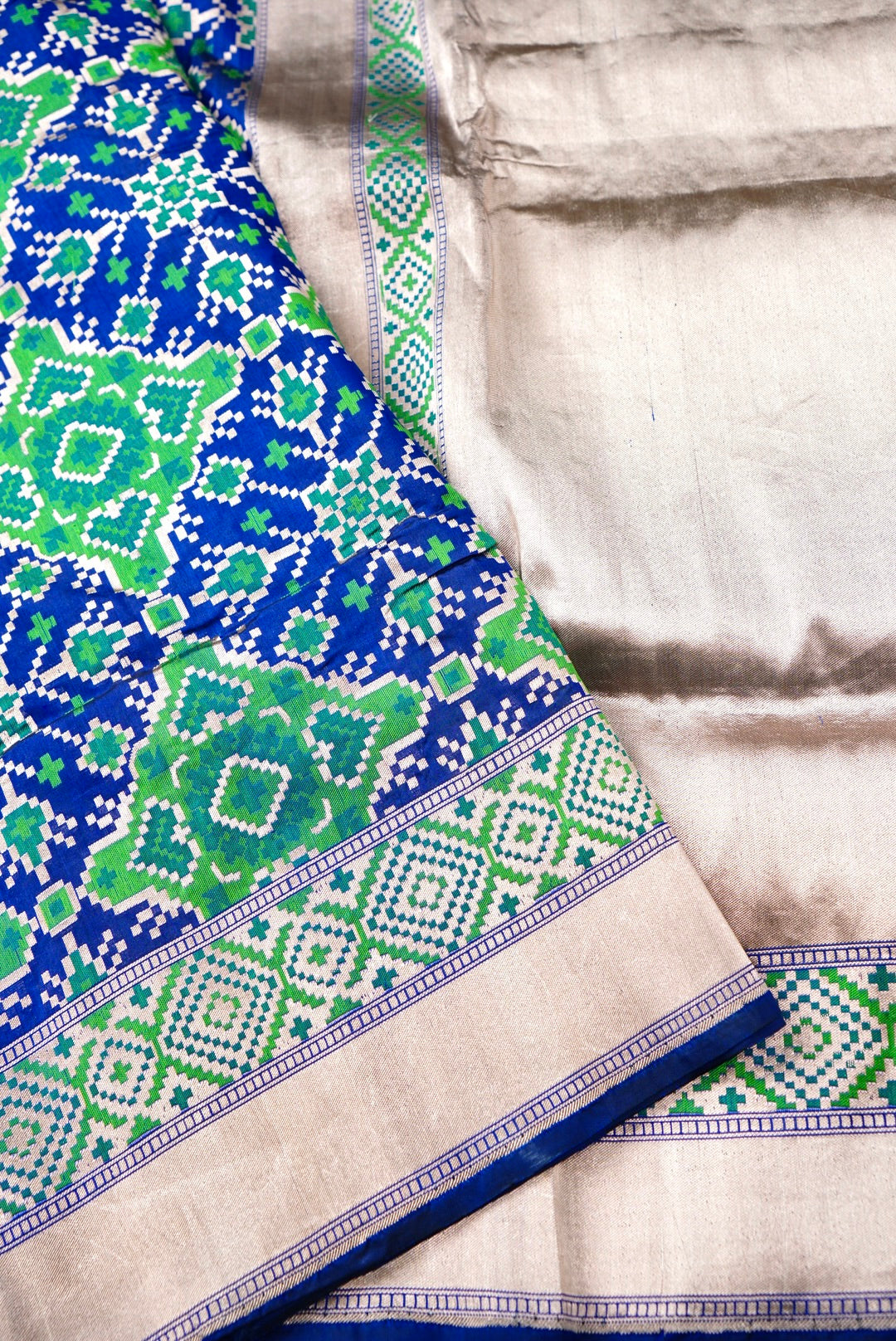 Handwoven Banarasi Katan Silk Patola Saree