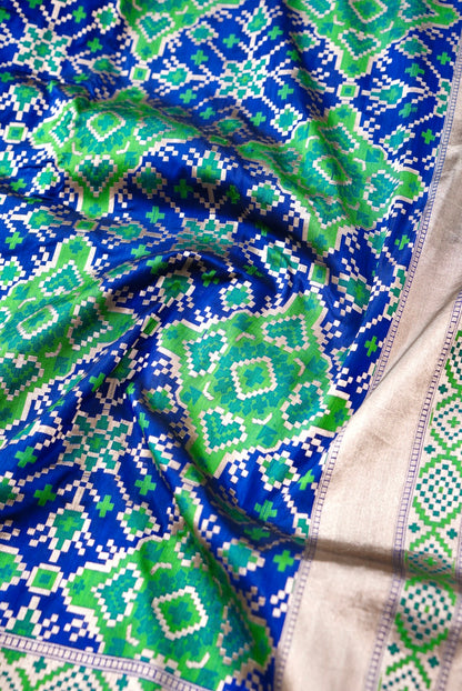 Handwoven Banarasi Katan Silk Patola Saree