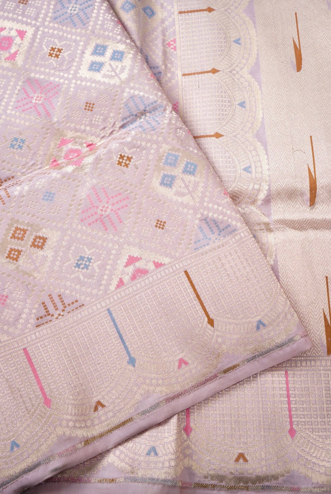 Handwoven Banarasi Katan Silk Patola Saree