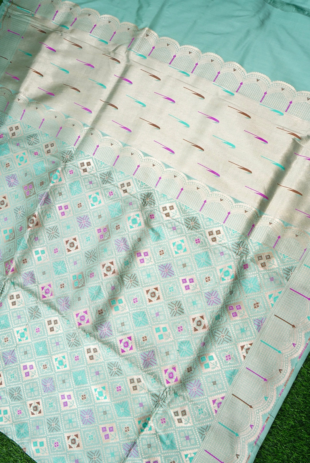 Handwoven Banarasi Katan Silk Patola Saree