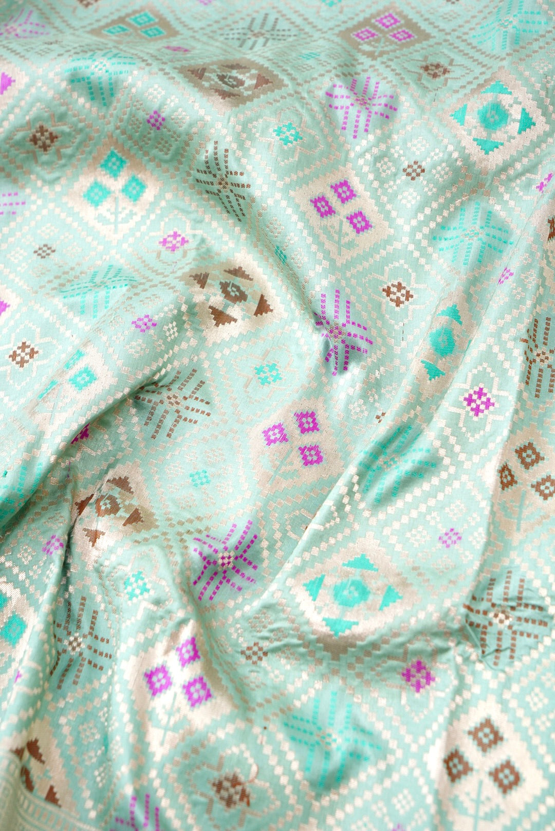 Handwoven Banarasi Katan Silk Patola Saree