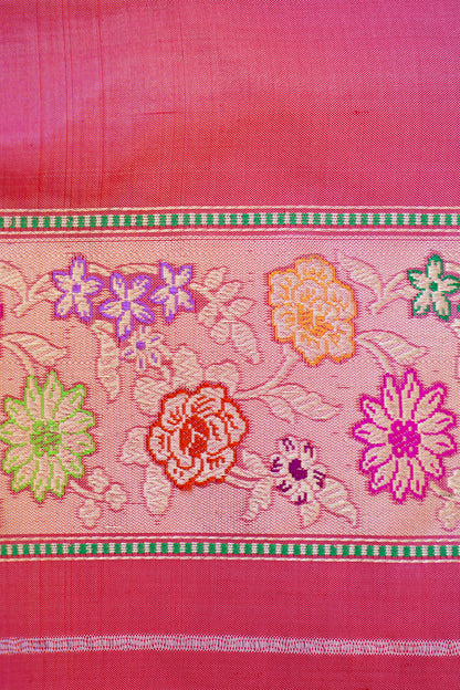 Handloom Banarasi Pure Katan Silk Dum Rangkat Kadwa Saree