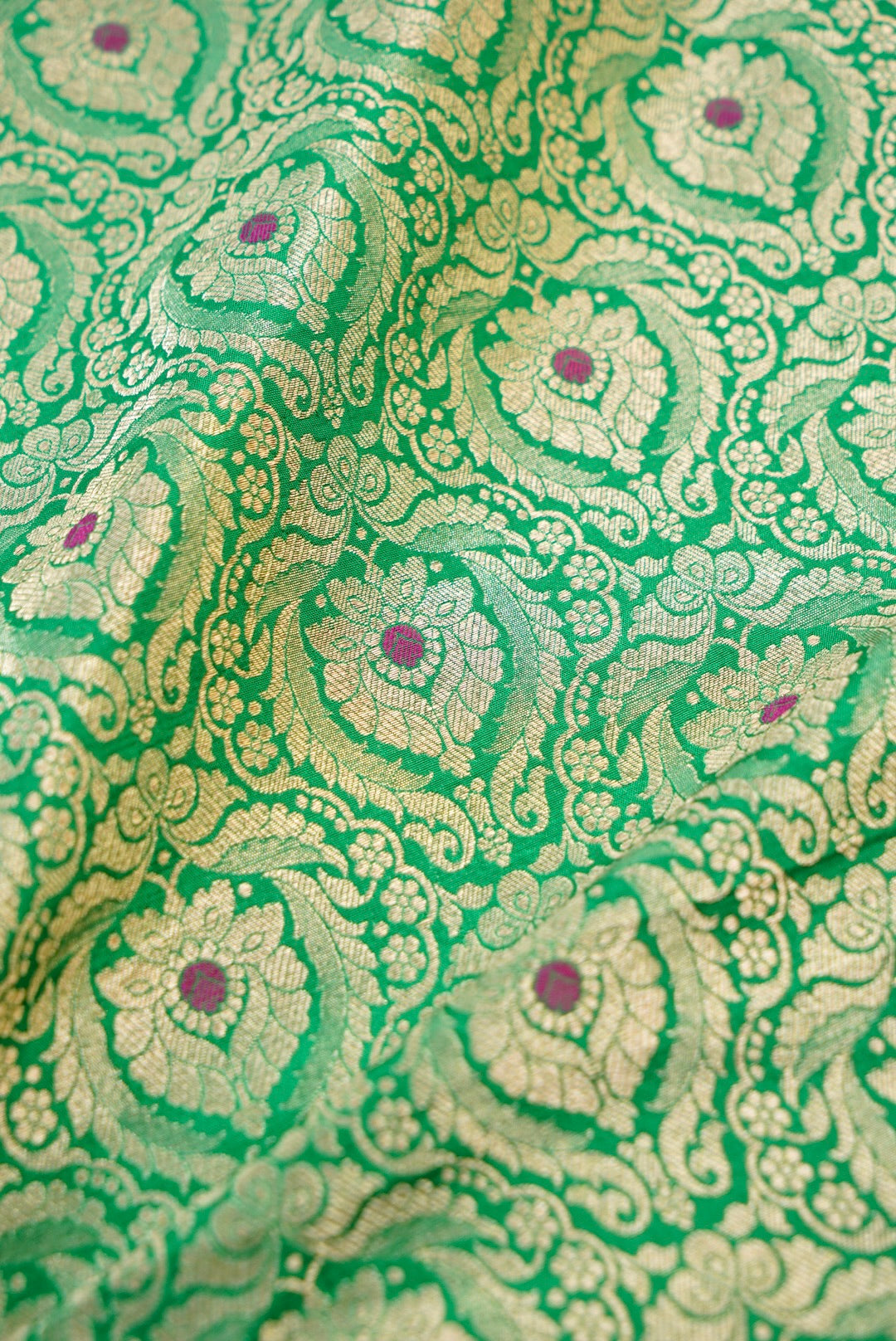 Handloom Pure Brocade Banarasi Fabric