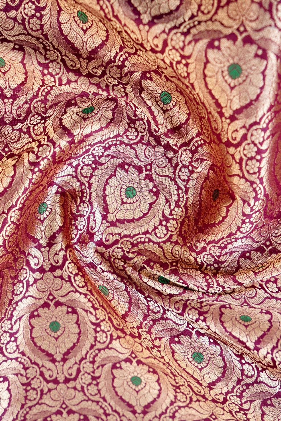 Handloom Pure Brocade Banarasi Fabric