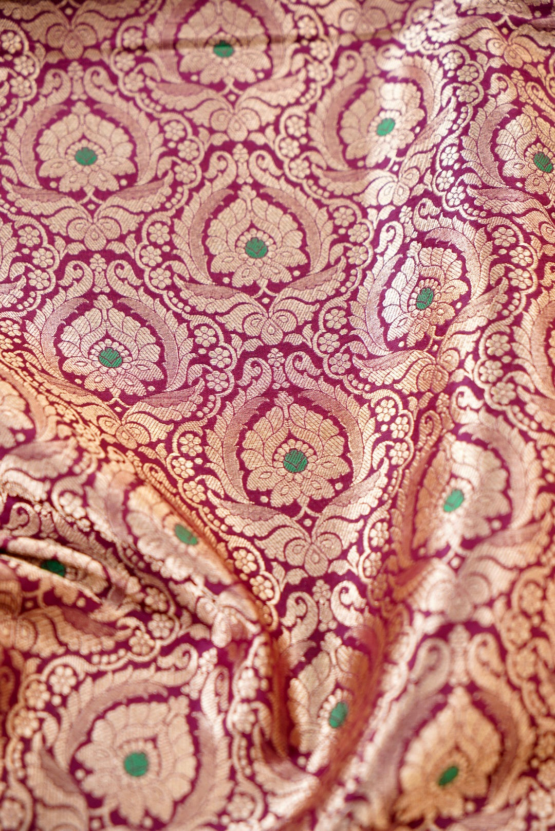 Handloom Pure Brocade Banarasi Fabric