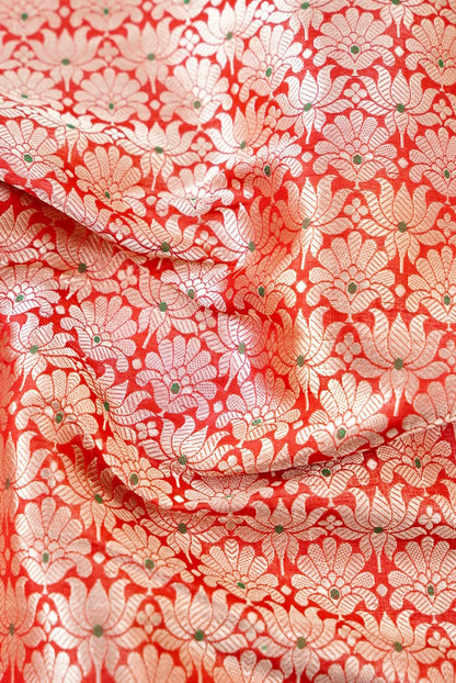 Handloom Pure Brocade Banarasi Fabric