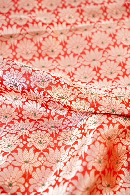 Handloom Pure Brocade Banarasi Fabric
