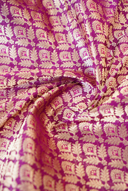 Handloom Pure Brocade Banarasi Fabric