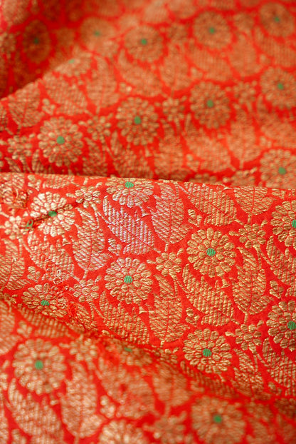 Handloom Pure Brocade Banarasi Fabric