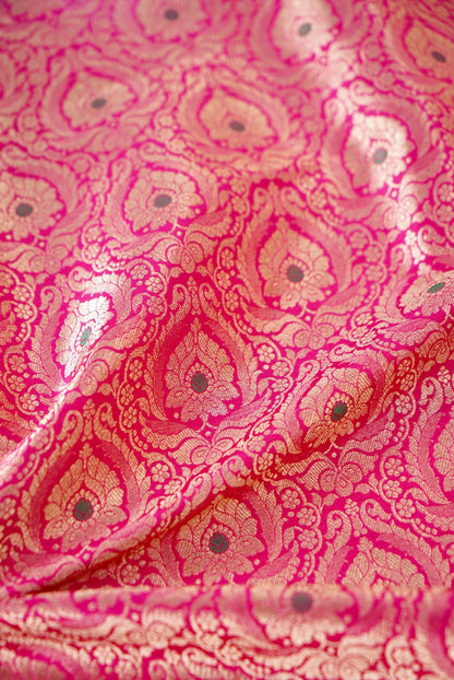 Handloom Pure Brocade Banarasi Fabric