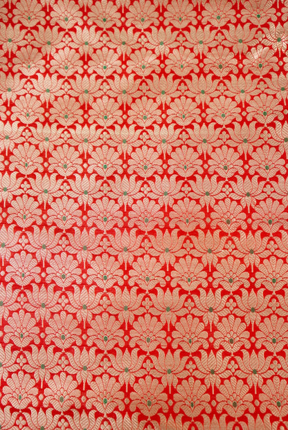 Handloom Pure Brocade Banarasi Fabric