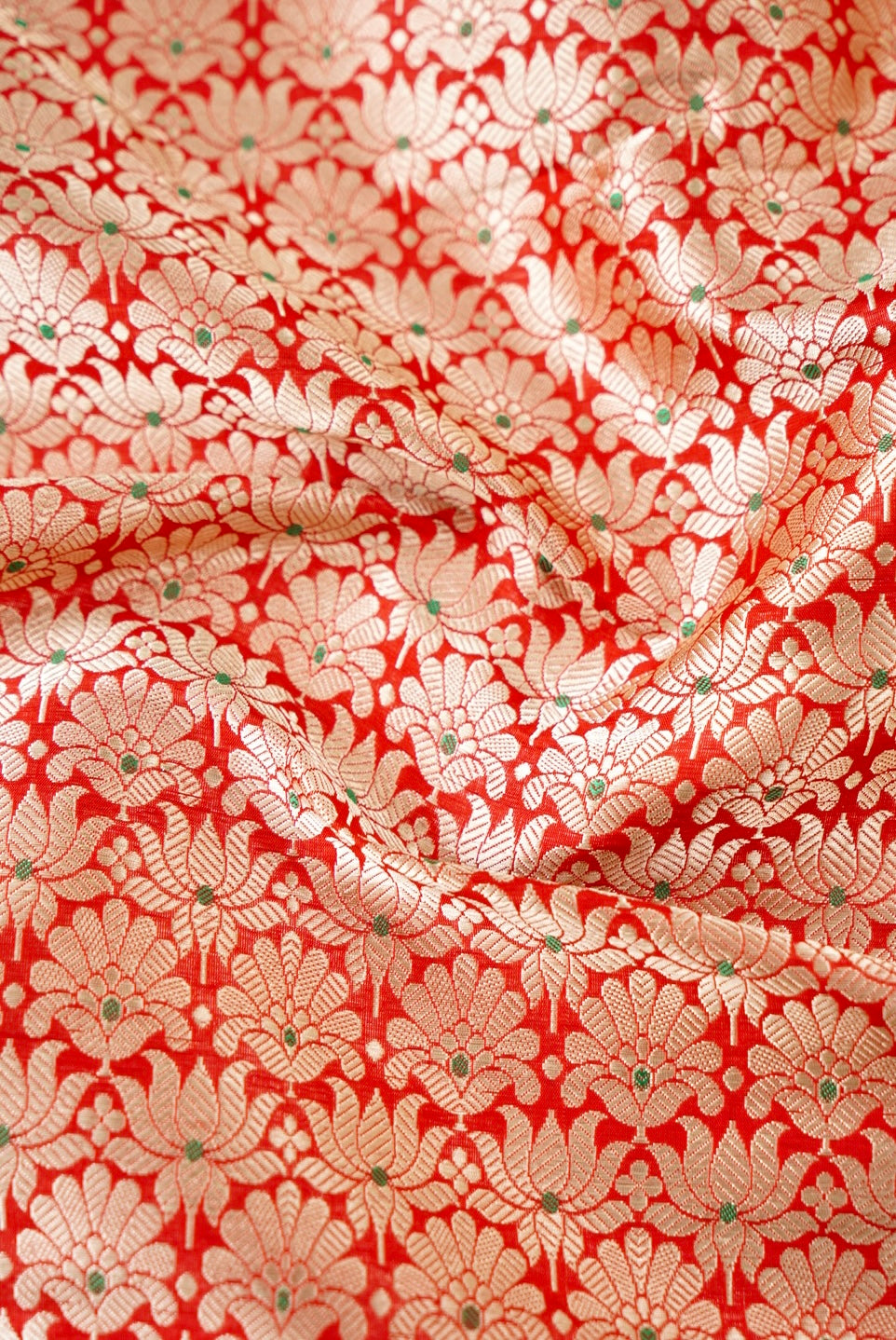 Handloom Pure Brocade Banarasi Fabric