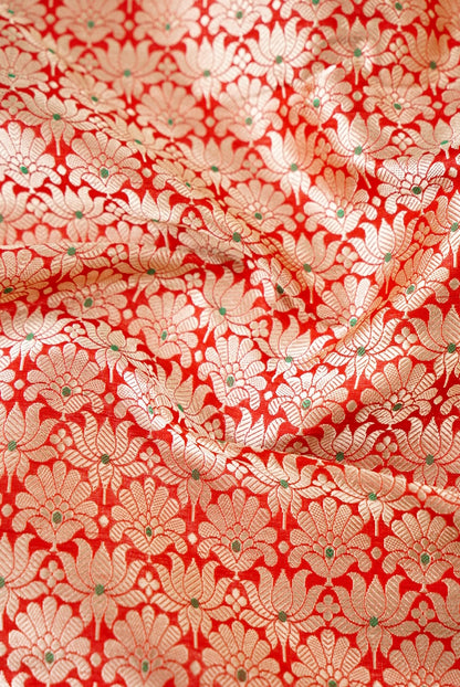 Handloom Pure Brocade Banarasi Fabric