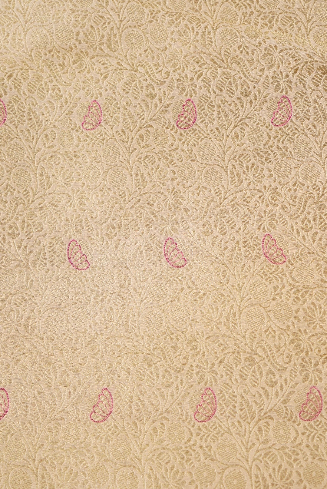 Handloom Pure Brocade Banarasi Fabric