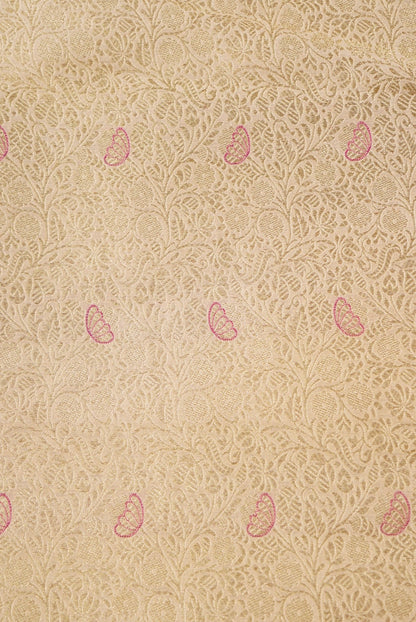 Handloom Pure Brocade Banarasi Fabric