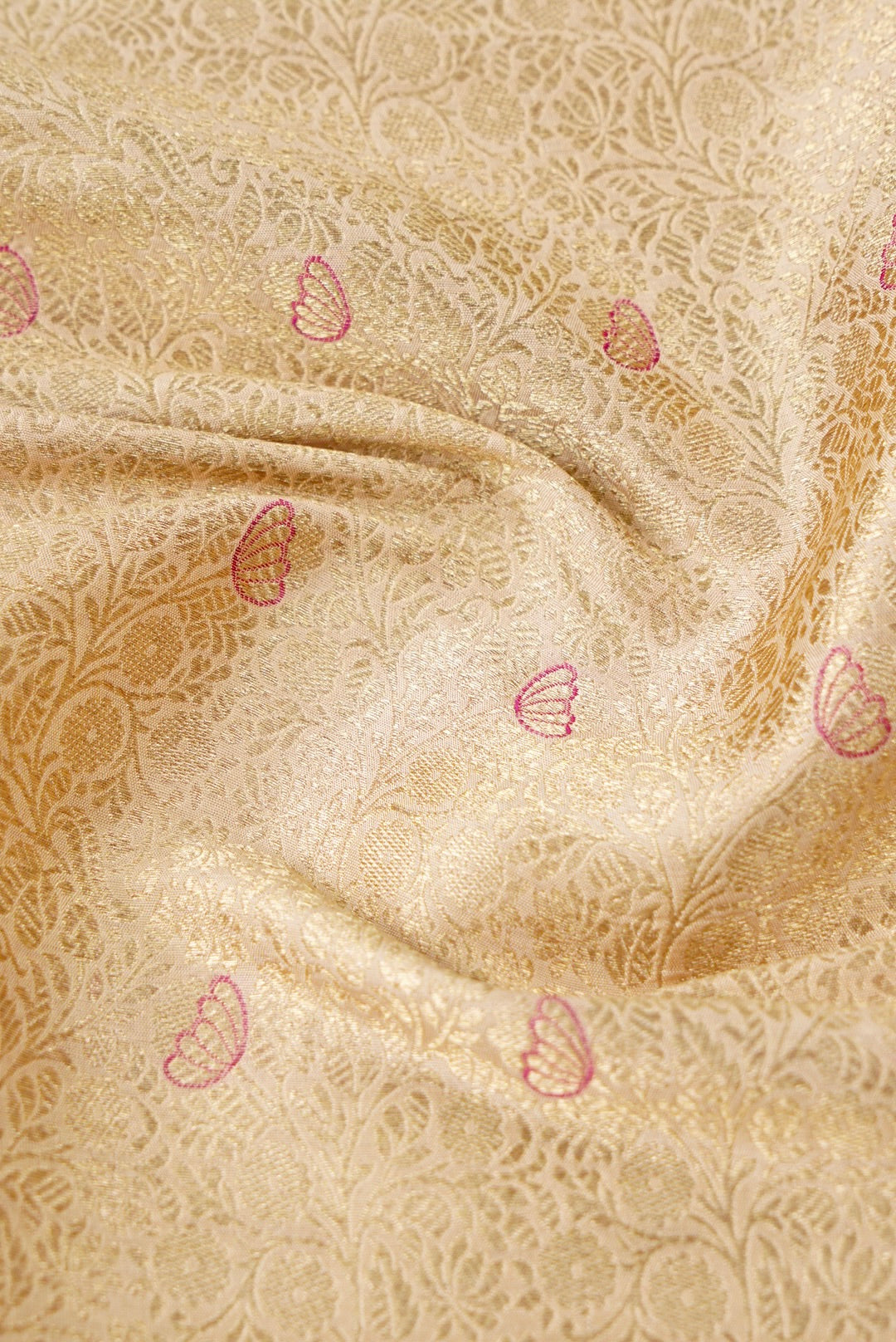 Handloom Pure Brocade Banarasi Fabric