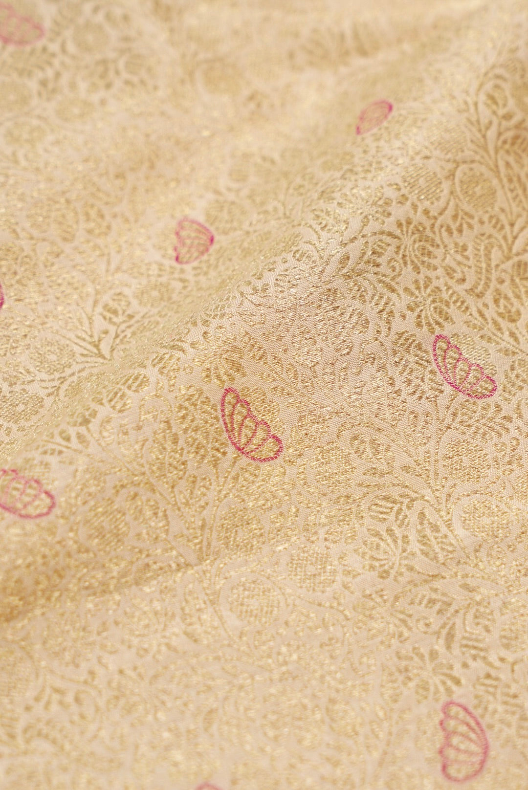 Handloom Pure Brocade Banarasi Fabric