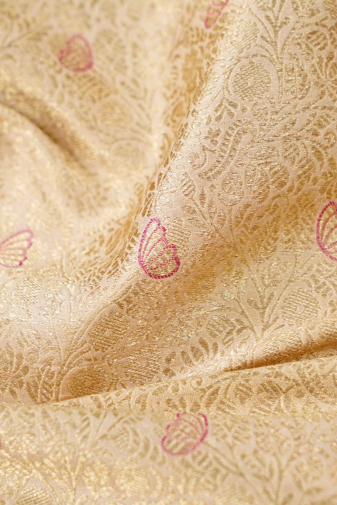 Handloom Pure Brocade Banarasi Fabric