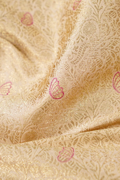 Handloom Pure Brocade Banarasi Fabric