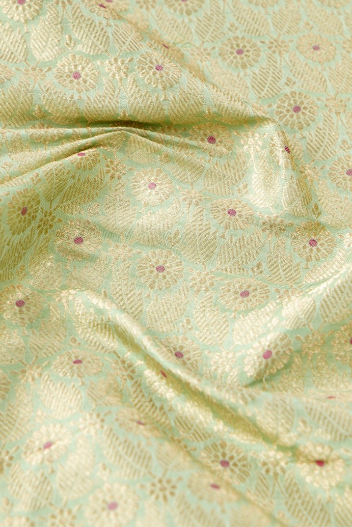Handloom Pure Brocade Banarasi Fabric