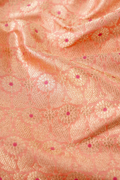 Handloom Pure Brocade Banarasi Fabric