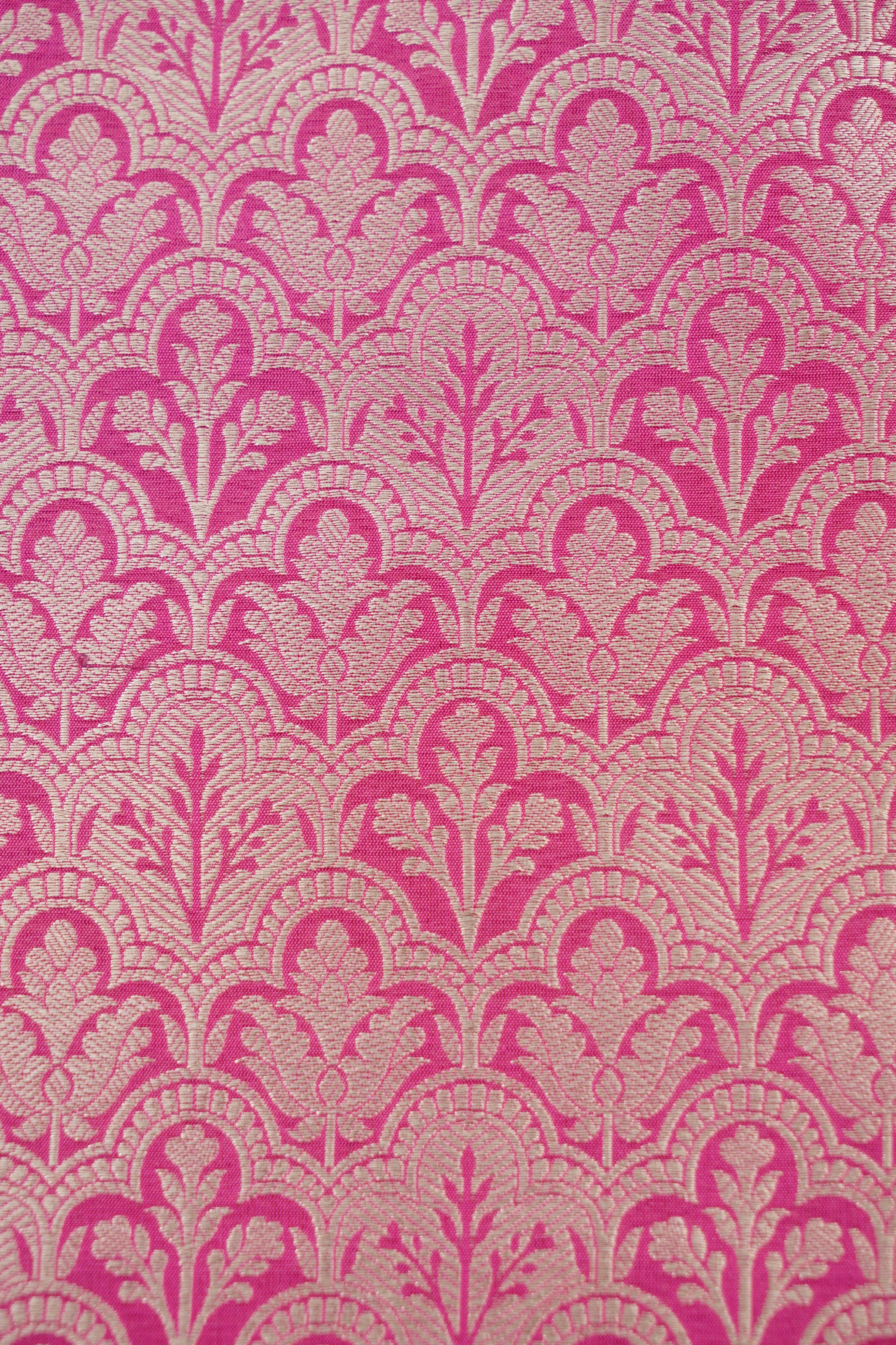 Handloom Pure Brocade Banarasi Fabric