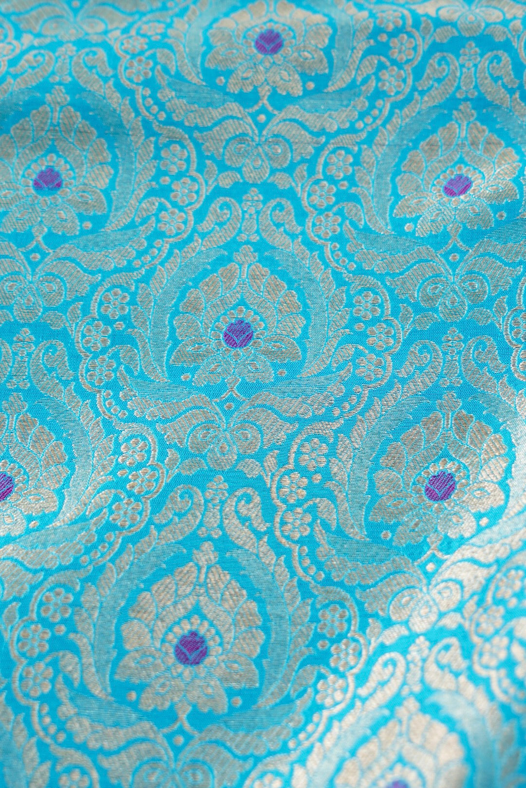 Handloom Pure Brocade Banarasi Fabric