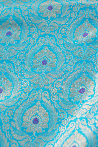 Handloom Pure Brocade Banarasi Fabric