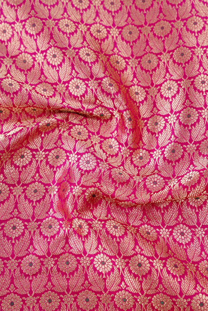 Handloom Pure Brocade Banarasi Fabric