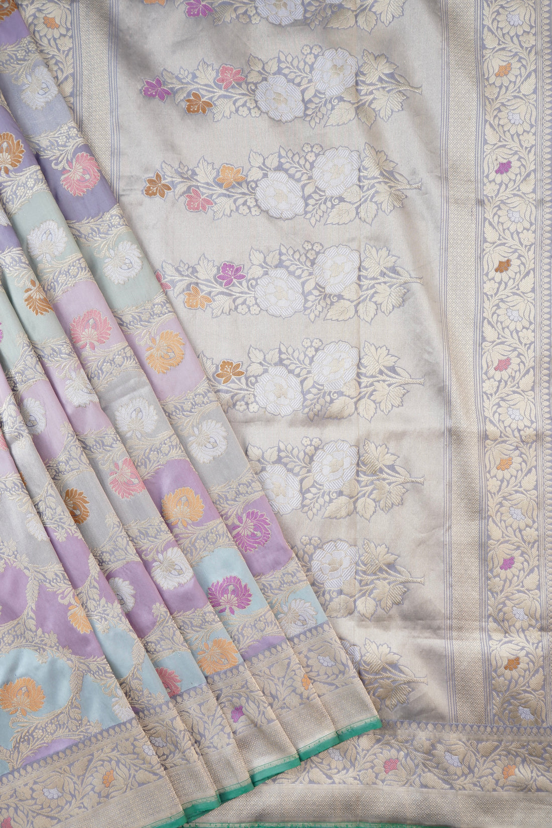 Handloom Banarasi Rangkat Silk Saree