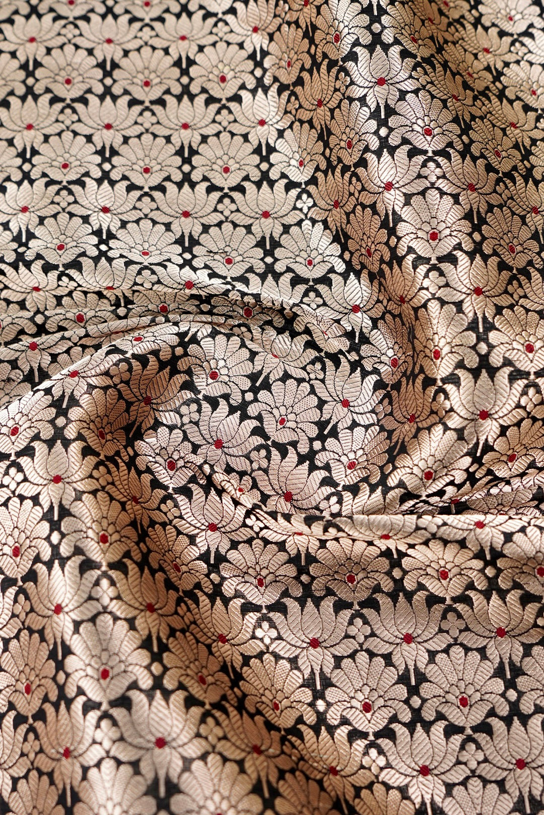 Handloom Pure Brocade Banarasi Fabric