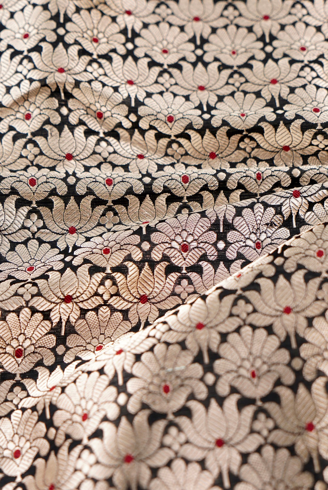 Handloom Pure Brocade Banarasi Fabric