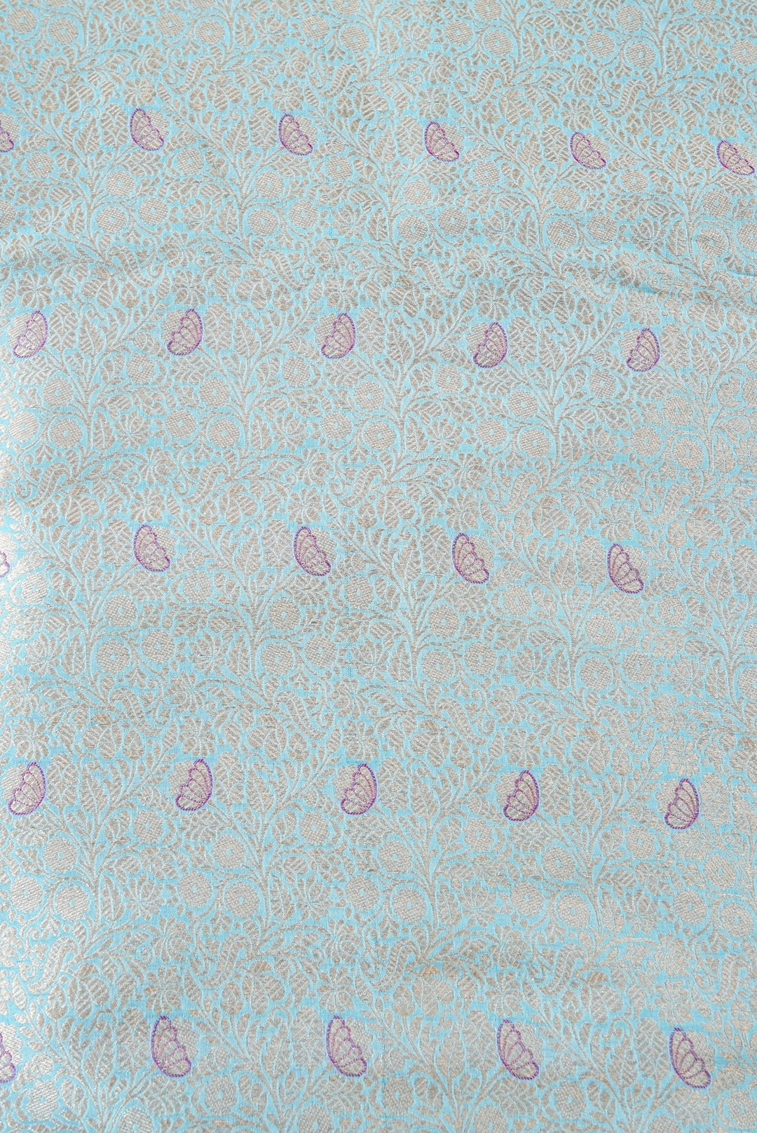 Handloom Pure Brocade Banarasi Fabric
