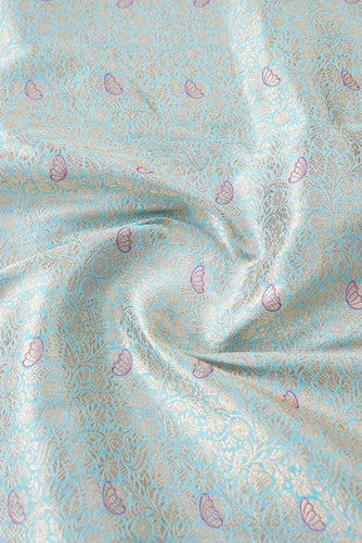 Handloom Pure Brocade Banarasi Fabric