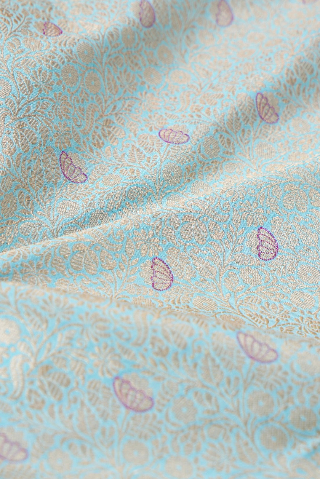 Handloom Pure Brocade Banarasi Fabric