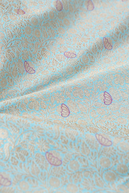 Handloom Pure Brocade Banarasi Fabric
